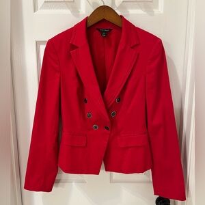 White House Black Market Vibrant Red Blazer